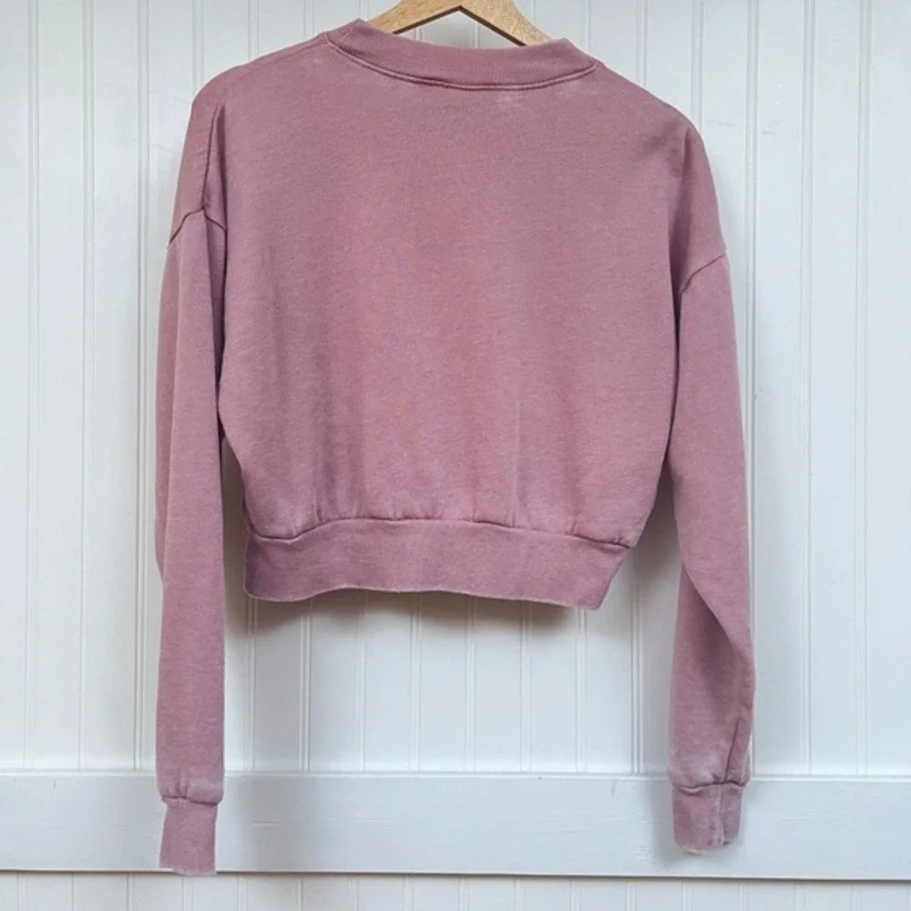 Techstyles Sweatshirt Keystone Travelcore Rainbow Sunset Graphic‎ Women's Pink - Picture 3 of 9